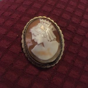 Vintage cameo brooche